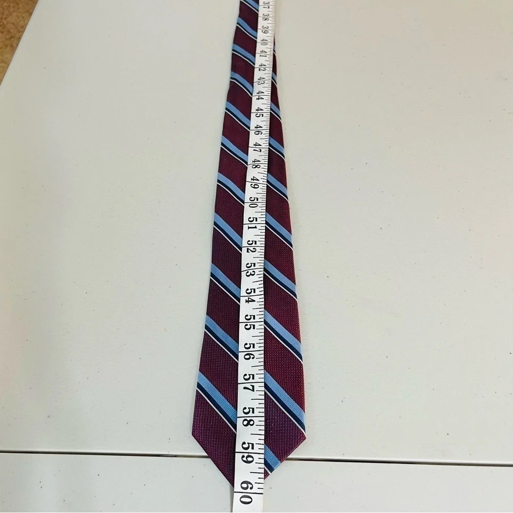 Tommy Hilfiger Textured Color Striped Silk Tie Career Formal